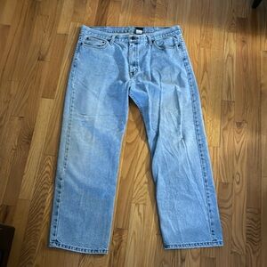 Vintage 90's Distressed Blue Baggy Jeans Faded Glory